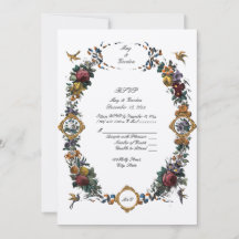  Baroque Rococo Floral Cartouche RSVP