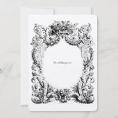 Baroque Rococo Hartelijk dank voor Sjabloon credit (Achterkant)