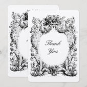 Baroque Rococo Hartelijk dank voor Sjabloon credit (Voorkant / Achterkant)