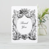 Baroque Rococo Hartelijk dank voor Sjabloon credit (Staand voorkant)