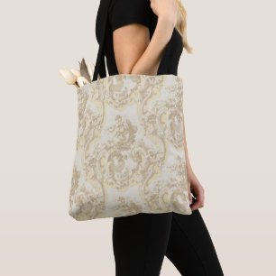 Baroque Rococo Louis XV Pattern Tote Bag