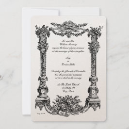  Baroque Rococo Pedestal Lijst Wedding Kaart