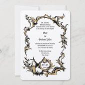 Baroque Rococo Rocaille 18th Century Frame Border Kaart (Voorkant)