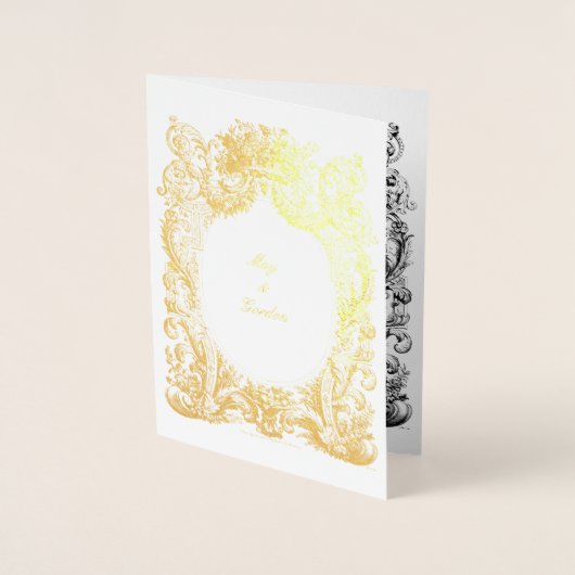 Baroque Rococo Wedding Invitation Sjabloon (Voorkant)