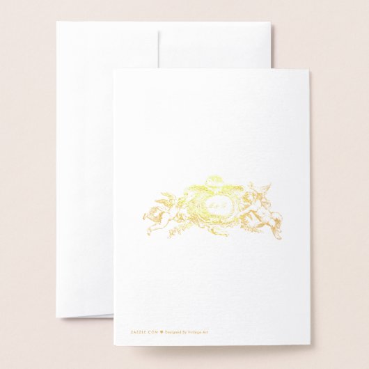 Baroque Rococo Wedding Invitation Sjabloon (Met envelop)