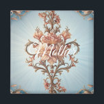 Baroque Rose  Magneet<br><div class="desc">Add a personal touch to any space with our customizable Baroque Rose magnets — perfect for refrigerators,  lockers,  and unique gift ideas.</div>