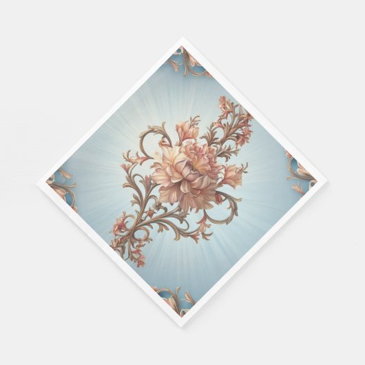 Baroque Rose Paper Napkin Servet (Hoek)