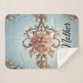 Baroque Rose  Sherpa Deken (Voorkant (horizontaal))