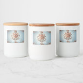 Baroque Rose  Voedselcontainer Etiket (Flessen)