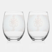 Baroque Rose Wijnglas Zonder Voet (Achterkant)