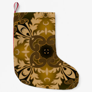 Baroque seamless pattern. Ornate glowing f Kleine Kerstsok