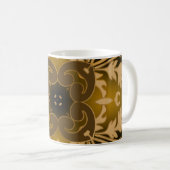 Baroque seamless pattern. Ornate glowing f Koffiemok (Voorkant rechts)