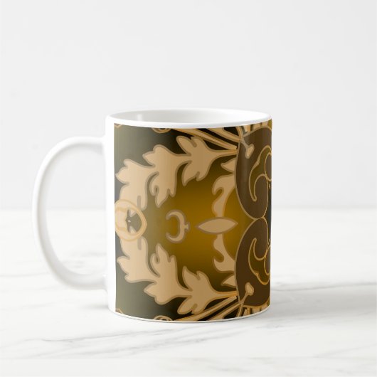 Baroque seamless pattern. Ornate glowing f Koffiemok (Links)