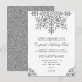 Baroque Silver Glitter Search Party Kaart (Voorkant / Achterkant)