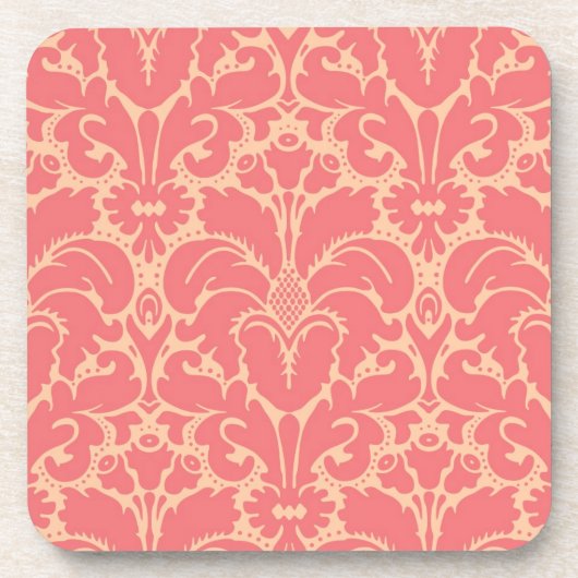 Baroque stijl demask achtergrond bier onderzetter (Voorkant)