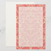 Baroque stijl demask achtergrond briefpapier (Voorkant / Achterkant)