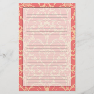 Baroque stijl demask achtergrond briefpapier