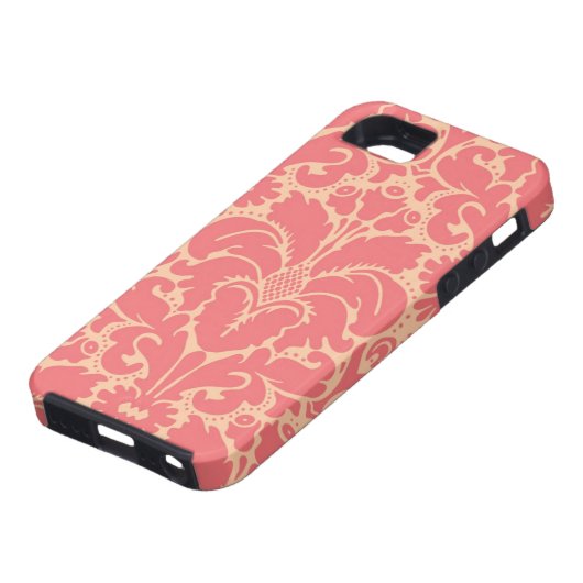 Baroque stijl demask achtergrond Case-Mate iPhone case (Onderkant)