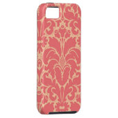 Baroque stijl demask achtergrond Case-Mate iPhone case (Back/Rechts)