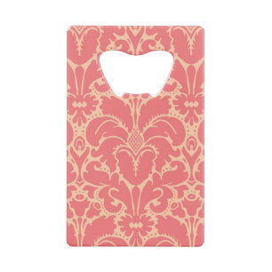 Baroque stijl demask achtergrond creditkaart flessenopener