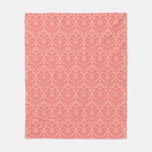 Baroque stijl demask achtergrond fleece deken (Voorkant)