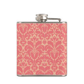 Baroque stijl demask achtergrond heupfles (Achterkant)