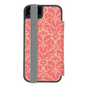 Baroque stijl demask achtergrond incipio iPhone portemonnee hoesje (Agenda Achterkant)