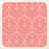 Baroque stijl demask achtergrond kartonnen onderzetters (Voorkant)