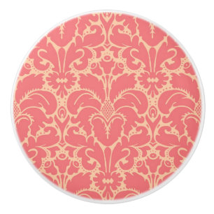 Baroque stijl demask achtergrond keramische knop