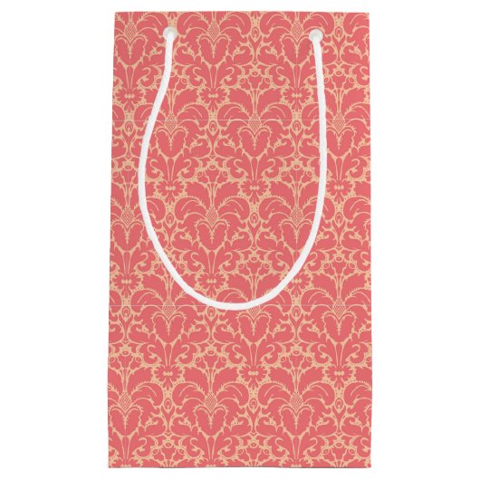 Baroque stijl demask achtergrond klein cadeauzakje (Voorkant)