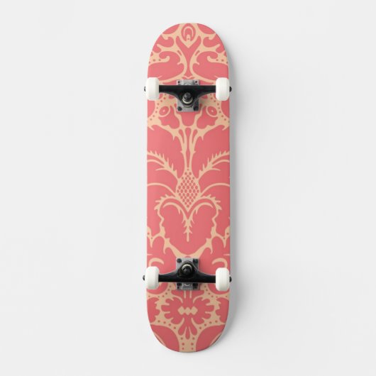 Baroque stijl demask achtergrond persoonlijk skateboard (Voorkant)