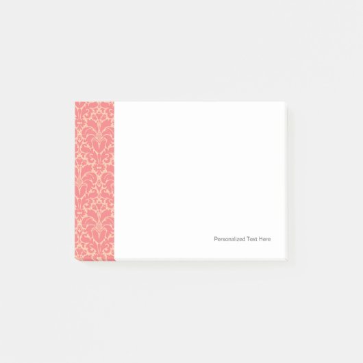 Baroque stijl demask achtergrond post-it® notes (Voorkant)