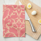 Baroque stijl demask achtergrond theedoek (Quarter Fold)