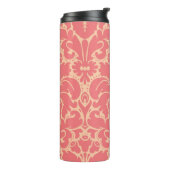 Baroque stijl demask achtergrond thermosbeker (Gedraaid links)