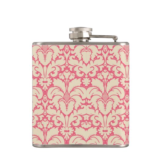 Baroque stijl demask background 2 heupfles (Achterkant)