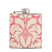 Baroque stijl demask background 2 heupfles (Voorkant)