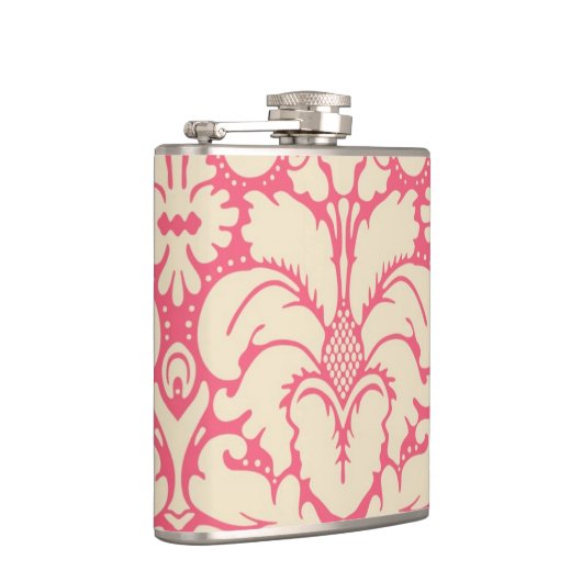 Baroque stijl demask background 2 heupfles (Rechts)