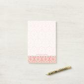 Baroque stijl demask background 2 post-it® notes (Op bureau)
