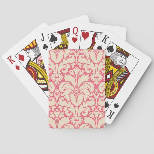 Baroque stijl demask background 2 speelkaarten (Achterkant)