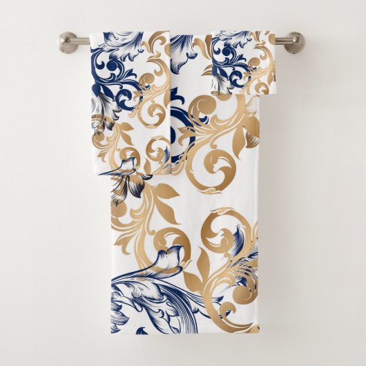 Baroque-Style Retro Classic Pattern Bad Handdoek (Insitu)