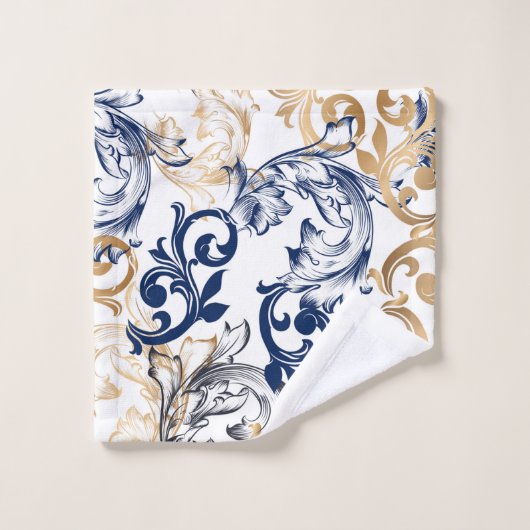 Baroque-Style Retro Classic Pattern  Bad Handdoek (Wasdoekje)