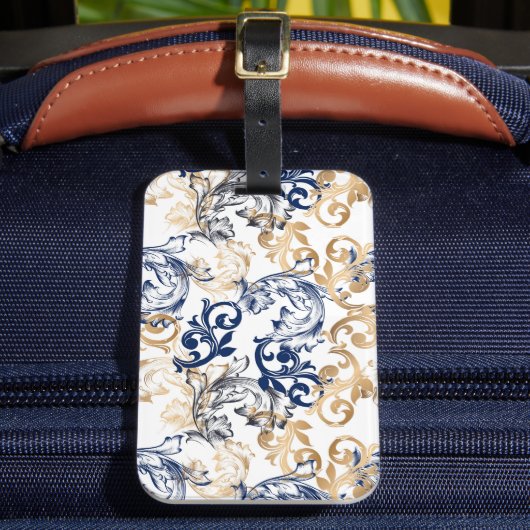 Baroque-Style Retro Classic Pattern  Bagagelabel (Voorkant Insitu 2)