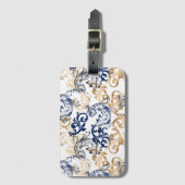 Baroque-Style Retro Classic Pattern  Bagagelabel (Voorkant (verticaal))