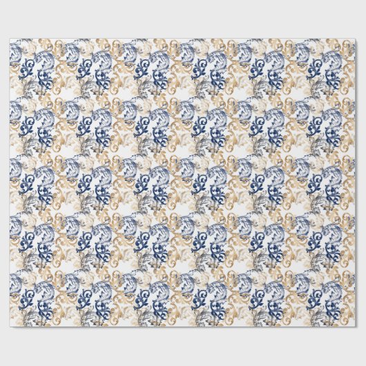 Baroque-Style Retro Classic Pattern  Cadeaupapier (Vlak)