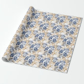 Baroque-Style Retro Classic Pattern Cadeaupapier (Uitgerold)