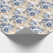 Baroque-Style Retro Classic Pattern Cadeaupapier (Hoek)