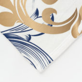 Baroque-Style Retro Classic Pattern  Fleece Deken (Hoek)