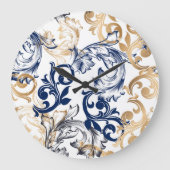 Baroque-Style Retro Classic Pattern  Grote Klok (Voorkant)
