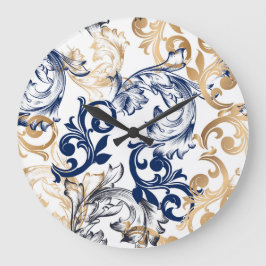 Baroque-Style Retro Classic Pattern Grote Klok
