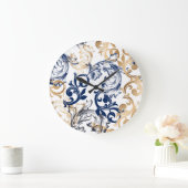 Baroque-Style Retro Classic Pattern Grote Klok (Huis)